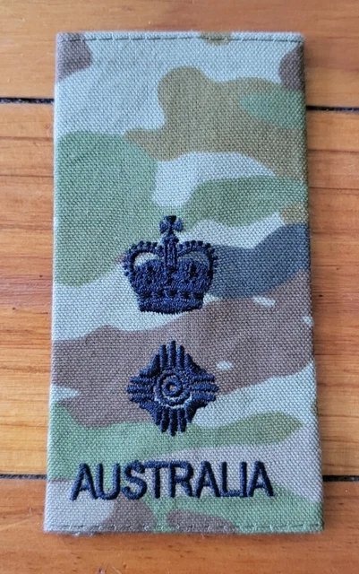 RARE AUSTRALIAN ADA TBAS AMCU Rank Slide Lt Col multicam cdo dpcu sas ...