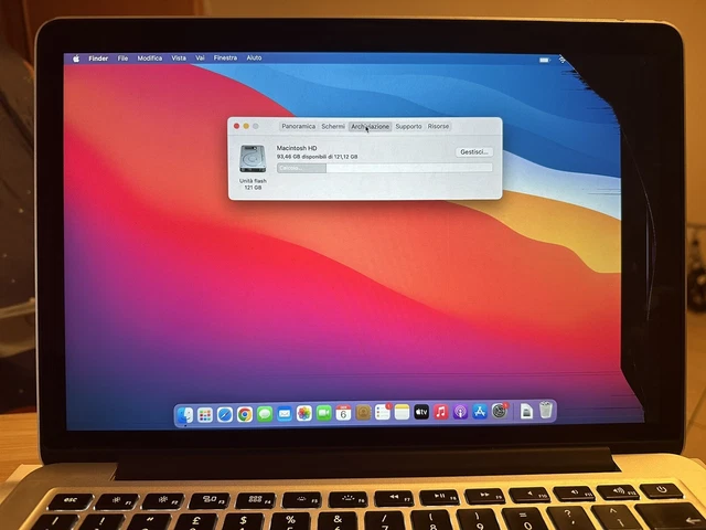 Apple MacBook Pro Retina 13 (128GB SSD, Intel Core i5 2,7 GHz, 8GB RAM) A1502 7