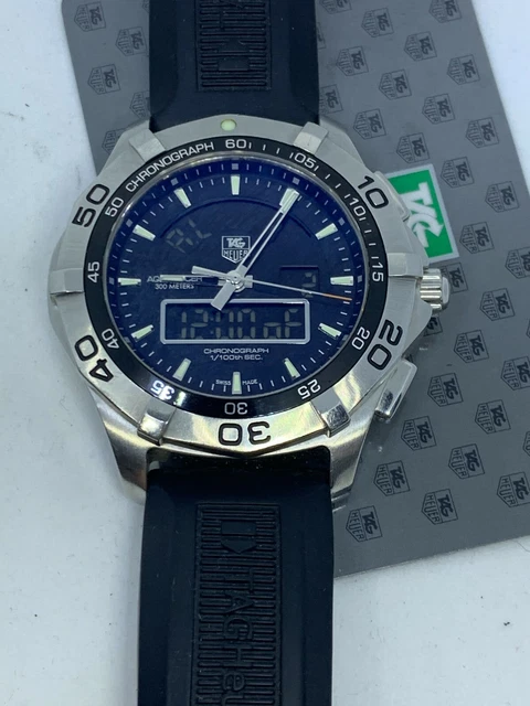 Tag Heuer Aquaracer Ref Caf1010 Digital With Card  43 Mm