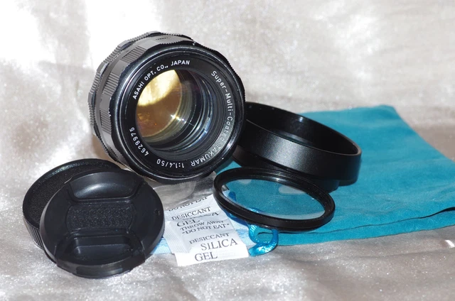Objectif Pentax Super Takumar 35mm F/3.5 M42 - Grand Angle, Bouchons, Filtre, Housse TBE