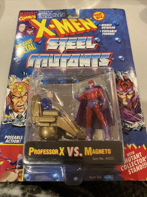1994 TOYBIZ MARVEL X-MEN STEEL MUTANTS PROFESSOR X vs MAGNETO NEW SEALED NIP