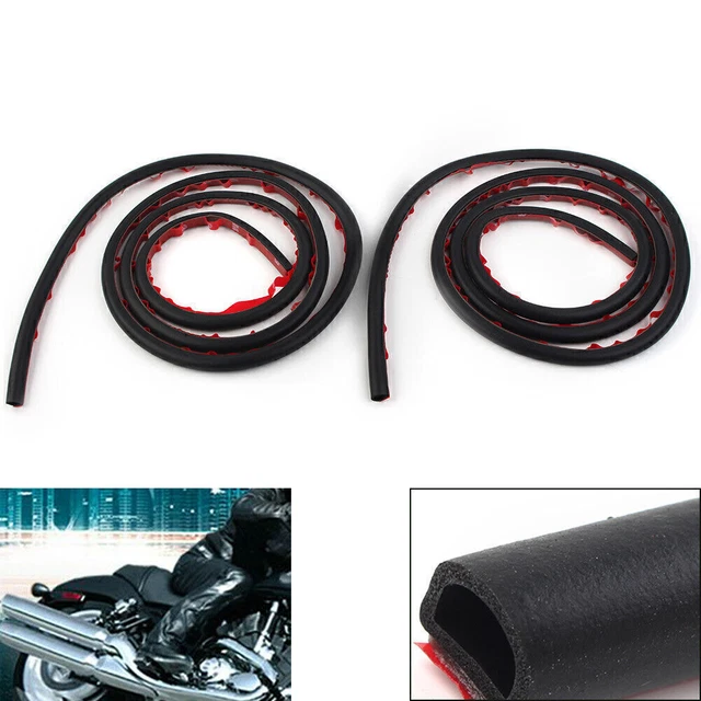 2x Rubber Seal Gaskets For Harley Touring Saddlebag Lids Gaskets Weather Strip