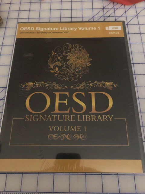 ¡Biblioteca de firmas OESD volumen 1! ¡Más de 600 diseños! Memoria USB