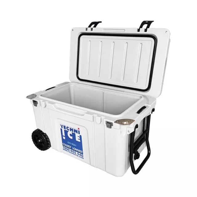 55L Signature Hardcore Premium Ice Box White with Wheels