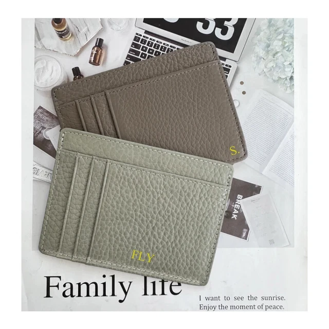 Copertina Libretto Assegni In Pelle Con Protezione RFID - Personalizzabile Con Iniziali