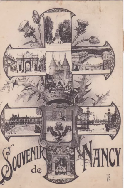 CPA 54 Souvenir de NANCY  carte Multivues