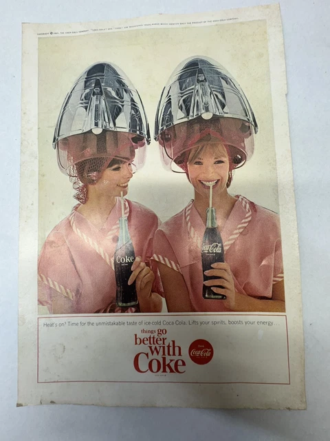 Ancienne Affiche Publicitaire Coca-Cola Vintage – Format 105x67 Cm (Occasion)