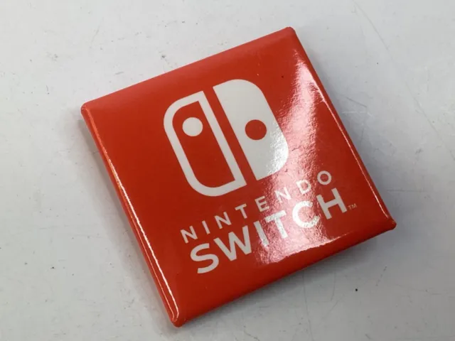 Nintendo Switch Console System Red Promotional Pin Pinback Button