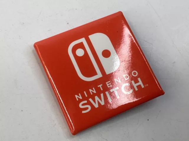 Nintendo Switch Console System Red Promotional Pin Pinback Button