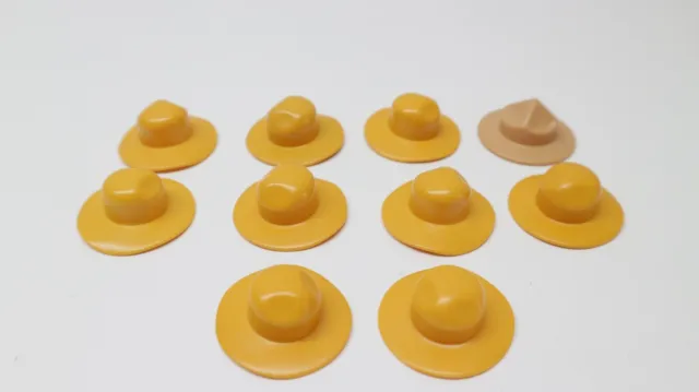 playmobil western cowboy hat x10 solder fort indian ranger native trapper