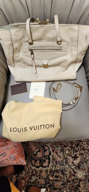 Louis Vuitton Citadine PM Cream / White Empreinte Leather Shoulder Bag CA4122