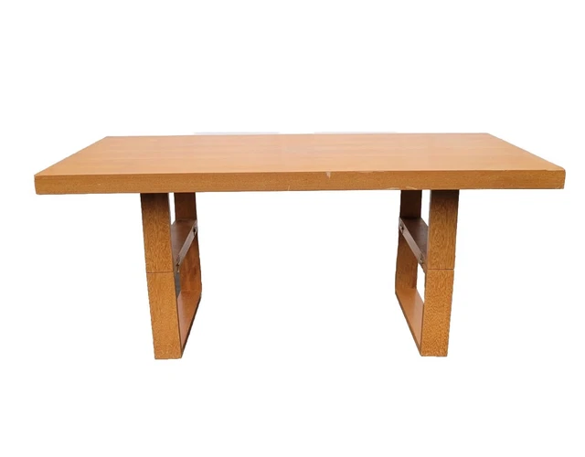VTG MCM Hendrik Van Keppel Camel Minimalist Dining or Coffee Table Brown Saltman