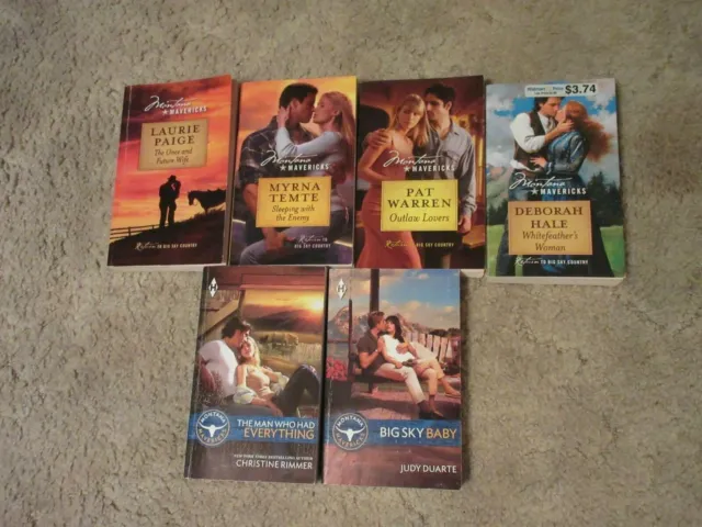 Silhouette Harlequin Montana Mavericks Lot Of 6 Paperback Romance Books