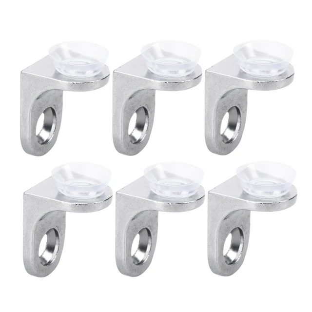 12 Supports D'angle Acrylique Semi-transparents Avec Vis – Renforts Discrets