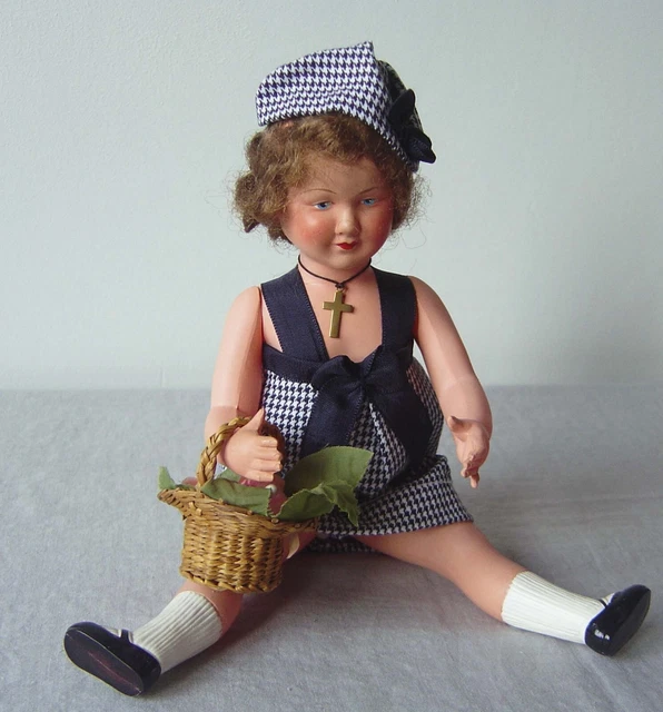 ANCIENNE POUPÉE BÉBÉ RAYNAL « Christine » 50 cm - 1938 - EUR 50,00 - FR