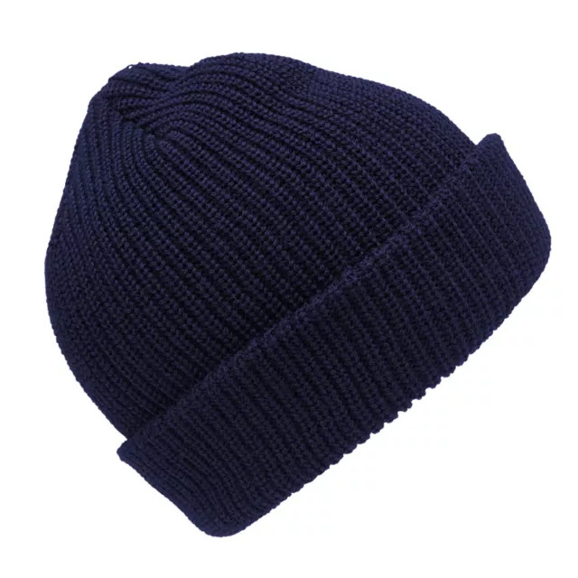 3Peaks Bogong Beanie Kids Knitted 100% Wool 3m Thinsulate Lining Hat Navy