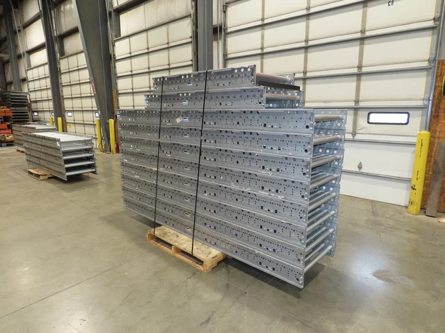 Hilmot 30"x 10' Gravity Roller Conveyor 27"BF 1.9" Roller 10-Sections 91'