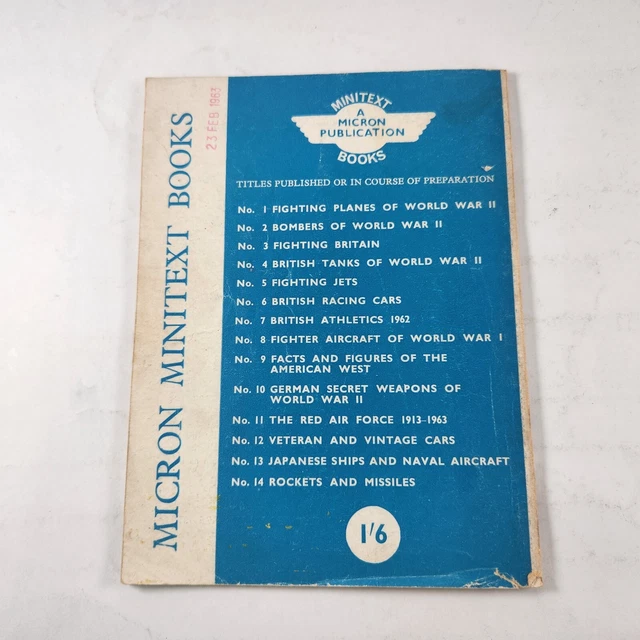 GERMAN SECRET WEAPONS OF WORLD WAR II A Micron Minitext Book 10 by C. T ...