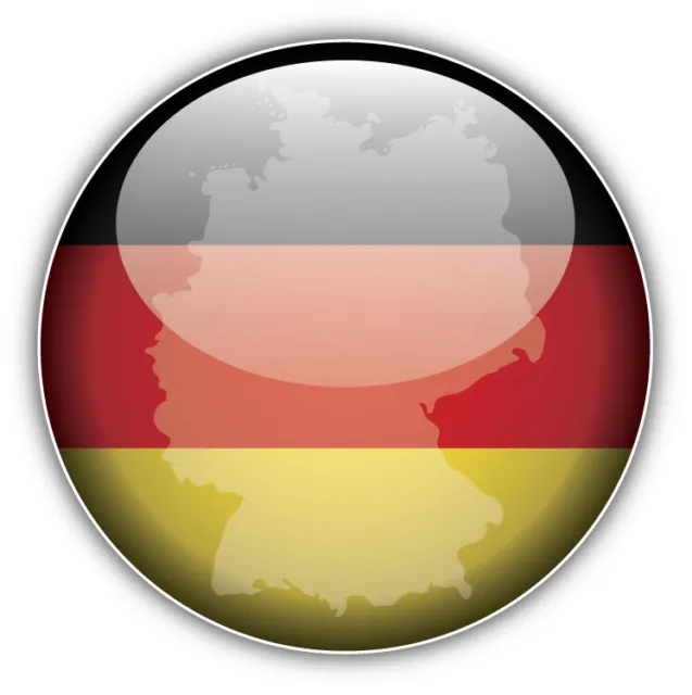 10cm Auto-Aufkleber Sticker Decal Farbe Deutschland Karte Flagge Fahne H884