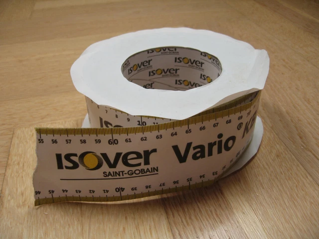 Cinta adhesiva Isover Vario KB1 aprox. 30 m x 60 mm para lámina de freno de vapor brana climática