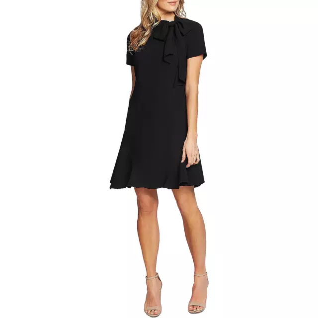CeCe Womens Black Ruffled Bow Party Cocktail And Party Dress 0 BHFO 5009