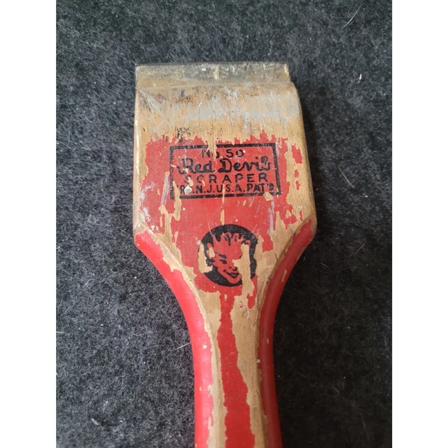 Vintage red clearance devil scraper