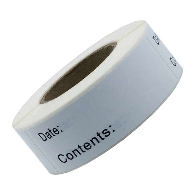 2 ROLLS FREEZER Paper Tape Writable Food Rotation Labels Refrigerator ...