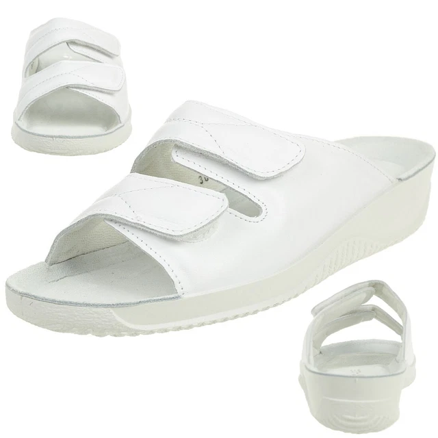 Rohde Femmes Soltau-40 Mules Sandales Chaussons 1940 Blanc