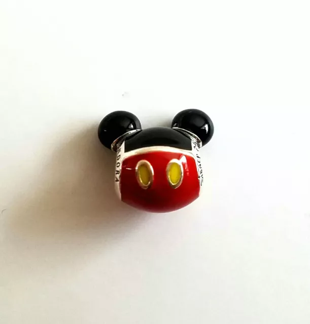 Authentic Disney Pandora EXCLUSIVE  Mickey Mouse Playful Icon  S925 Charm C9616