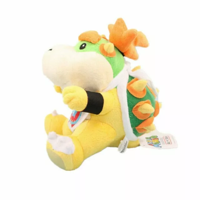 BOWSER KOOPA JR. Super Mario Bros Plush Soft Toy Stuffed Animal Doll Teddy 7" UK 2