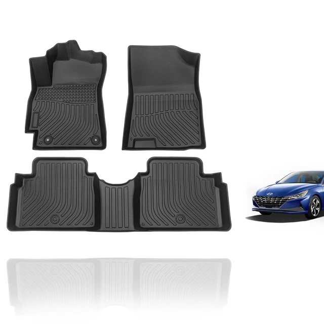 FIT 2022 2023 2024 Hyundai Elantra N Floor Mats All Weather 3D TPE