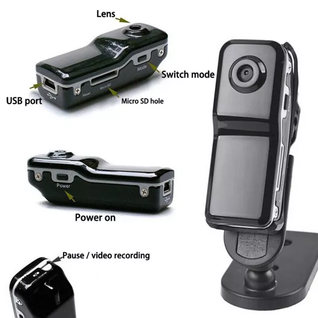 1080P HD Video DVR Clip IR Night Cam Camcorder Mini Police Body Camera Portable