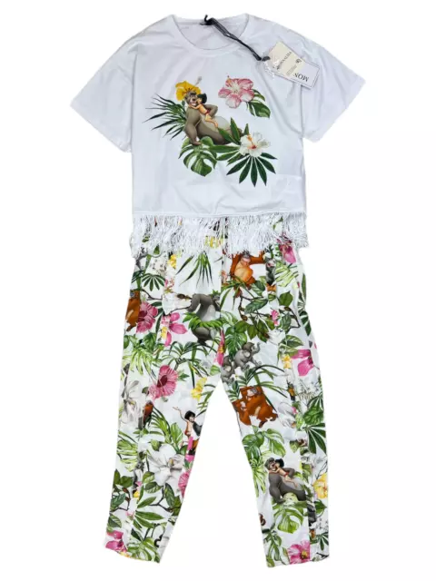 Monnalisa Set RRP £239 AGE 2 Years Jungle Girls Trousers Top Pants Tshirt A543