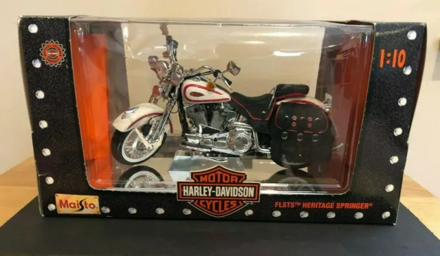 Harley-Davidson FLSTS 1:10 95th ⑤ Maisto 1997 Maisto Collector Edition 1:10 Harley Davidson FLSTS