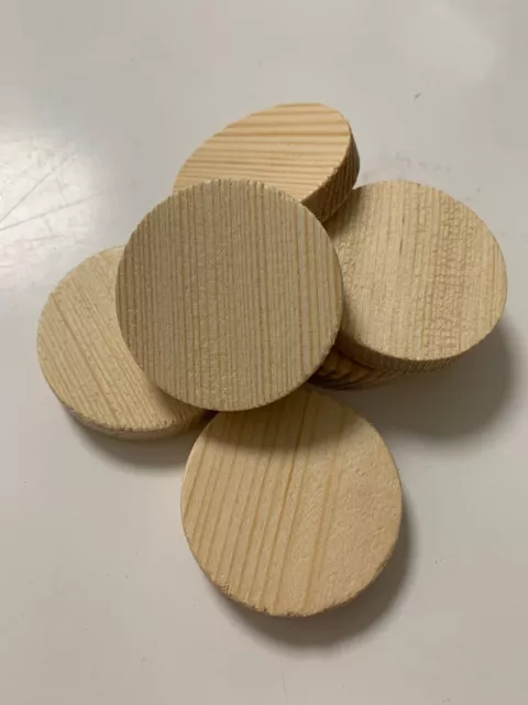 Querholzplättchen Konusplättchen Holzplättchen Kiefer 50 mm ø , 6 Stck ( 50mm )