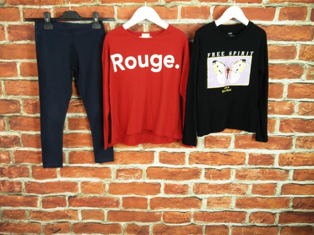 Girls Bundle Age 7-8 Years Zara M&S Next Leggings Printed T-Shirts Casual 128Cm