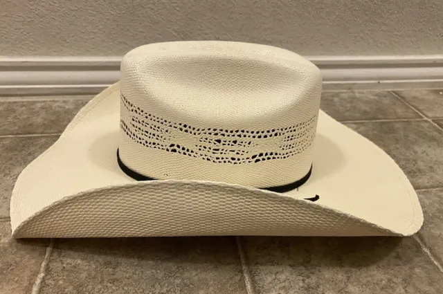 Cavender’s Ranch Collection Cowboy Hat Ivory Color Rope Size CHILD Kids