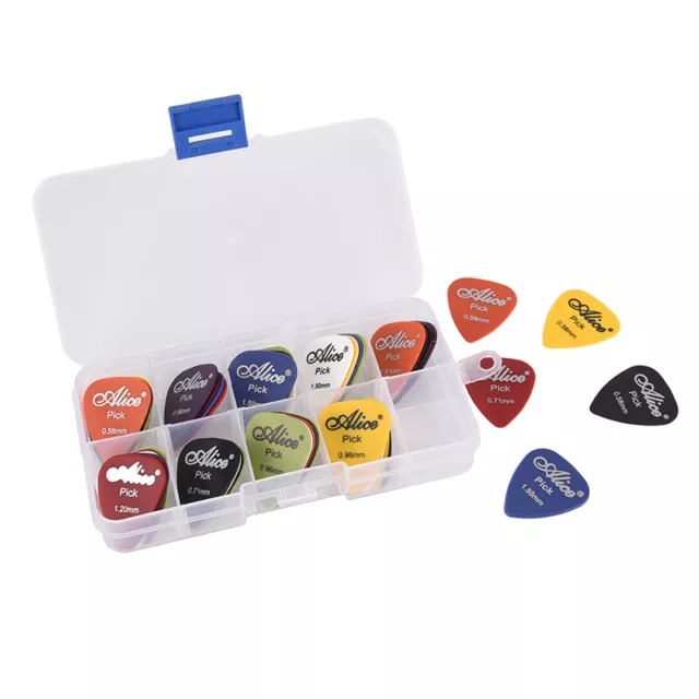 50 Guitar Picks Acoustic Electric Bass Pic Plectrum Mediator Musical Instrum.jh_