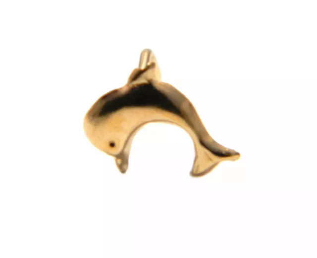 DOLPHIN NOSE STUD in 9ct yellow gold 9.30 PicClick UK