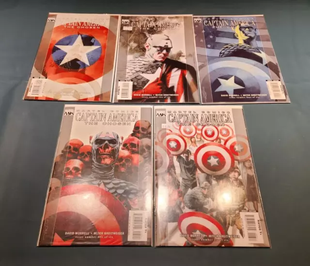 Marvel Comics CAPTAIN AMERICA The Chosen Comic Book Lot of 5 Issues 1 2 4 5 6