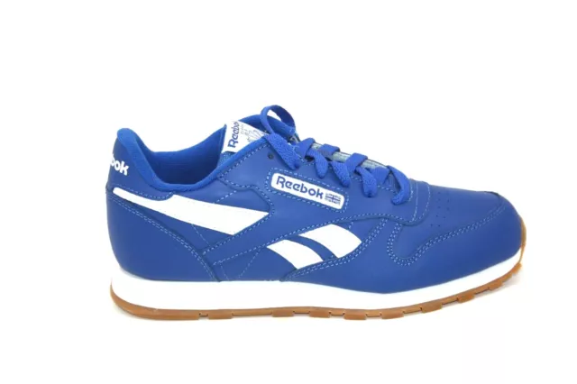 Grade School Reebok Classic Leather Junior Fx9647 Humble Blue/White Sneaker