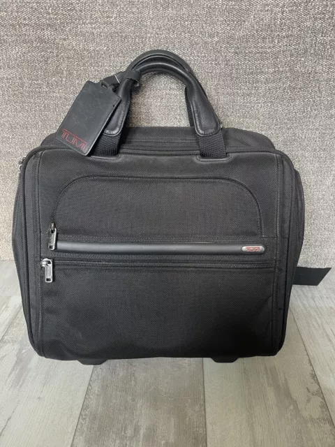 Tumi Alpha 26102D4 Rolling Carry On Laptop Briefcase 16" Ballistic Nylon Luggage