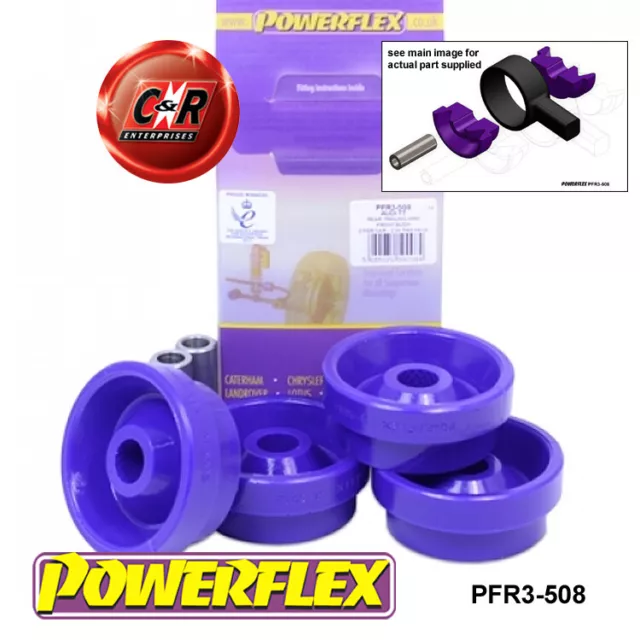 Powerflex Boccole Anteriore Braccio Posteriore Per Audi TT Mk1 8N 4WD (99-06) PFR3-508