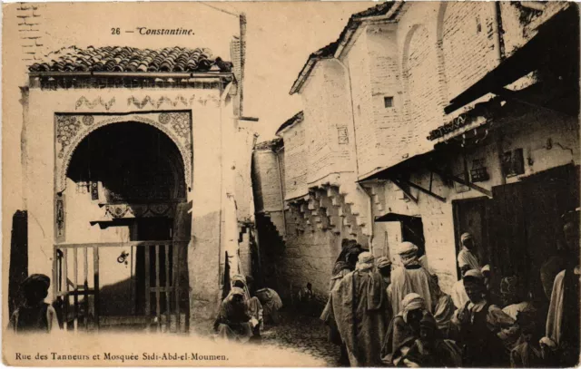 CPA AK ALGERIA CONSTANTINE Rue des Tanneurs - Mosquee (1357475)