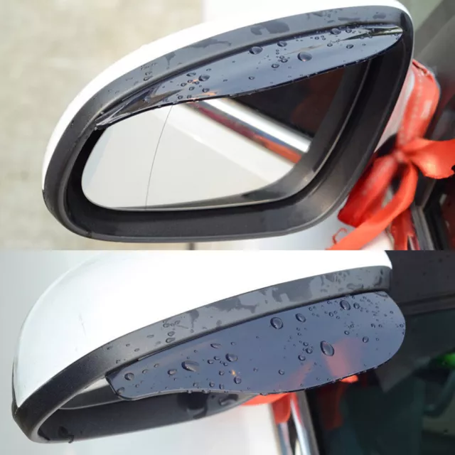 Acheter 2Pcs Car Rearview Mirror Rain Blades EyeBrow Side Sun Visor Shade  Protector Car Rear Mirror Rain Guard