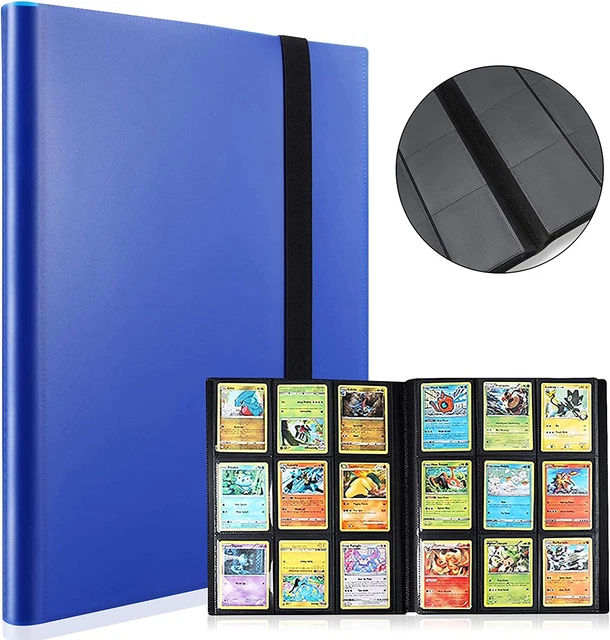 Sovinia Classeur Carte Cahier pour 720 Pokemon Cartes, Yugioh Cartes, 9  Pochettes Livre Rangement Porte Grande Album Protection Carte, pour Display  Cartes Français, Noir : : Jeux et Jouets