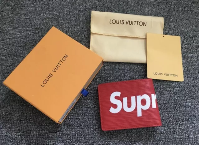 Supreme X Louis Vuitton Slender Epi Walle Red New With Tags (Authentic)