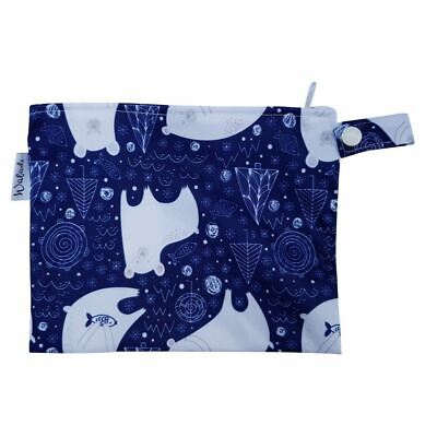 Small Waterproof Wet Bag with Zip 19 x 16cm - Sleepy Bear Design 2
