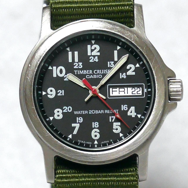 時計 CASIO timber cruiser tic-3 CASIO TIMBER CRUISER Military Field Watch TIC-3 Black