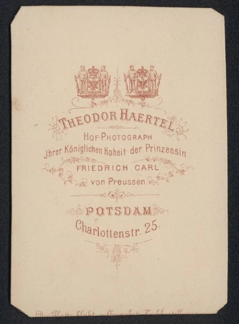 Foto ca. 1870 Potsdam Offizier in Zivil mit Orden Kreuz Ordenspange 2